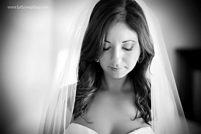 bridal portrait in black and white, DAR constitutuon hall